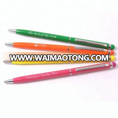 New Design Personalised Pen with your message Laser Engraved Promotional Gift High Quality Custom Logo AD906